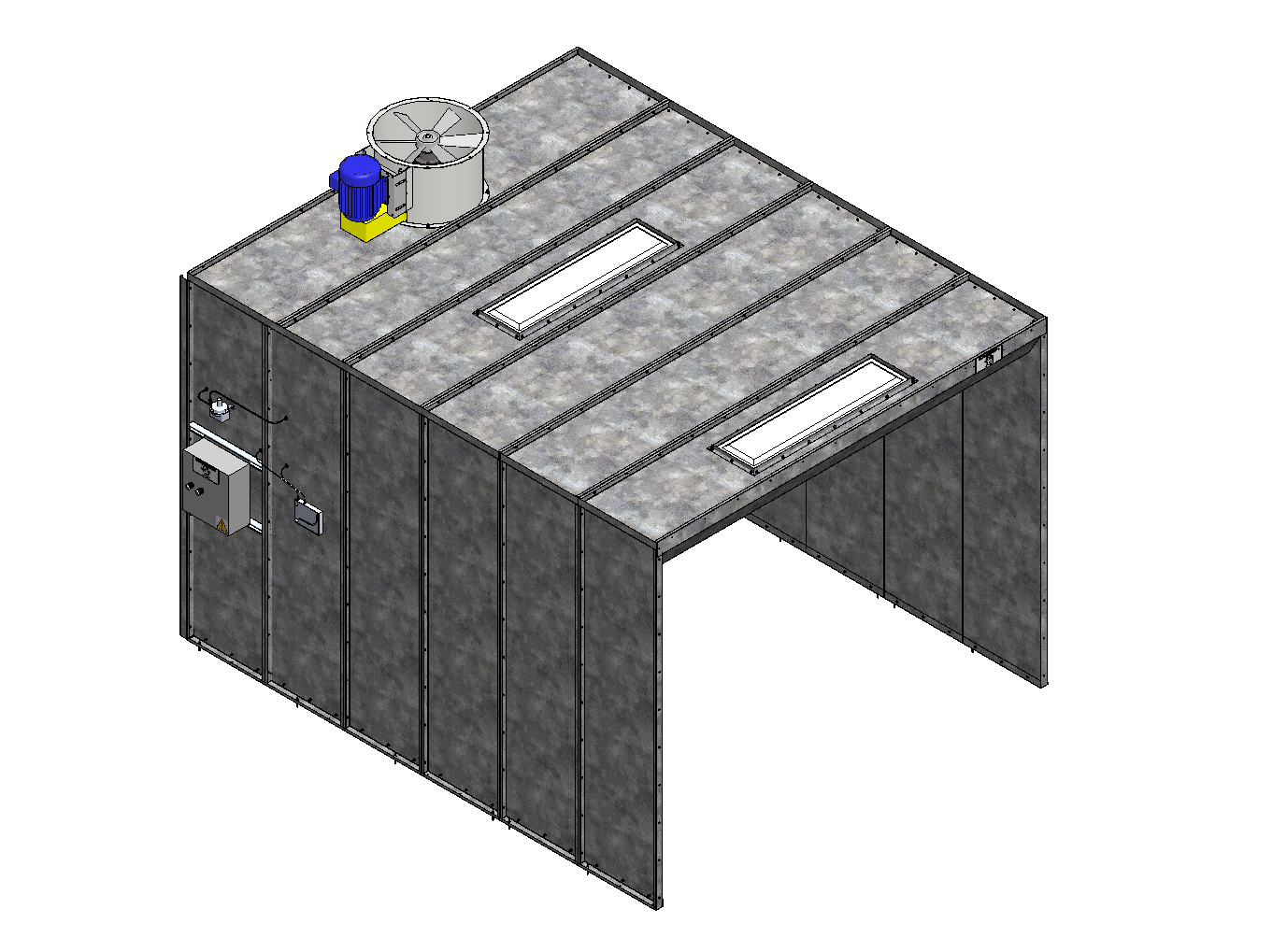 10x8x12 Open Face Spray Booth