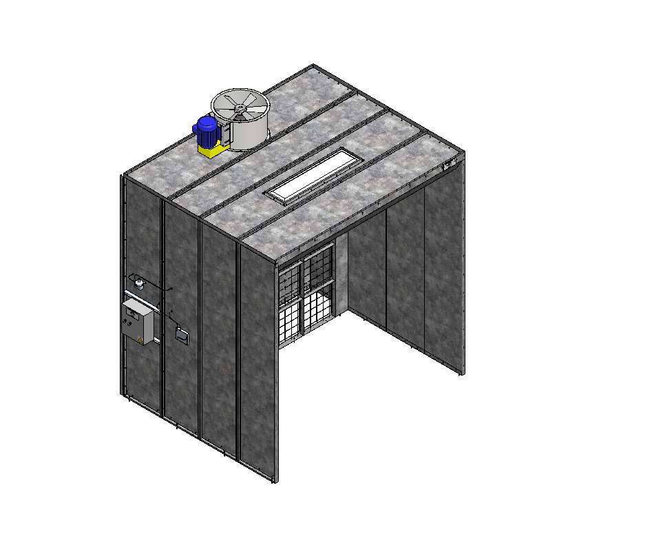 10x10x8 Open Face Spray Booth