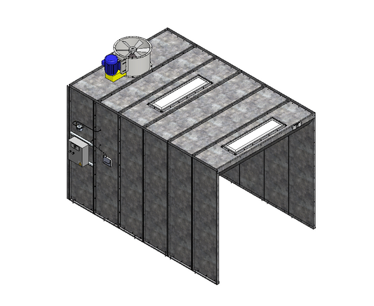 8x8x12 Open Face Spray Booth