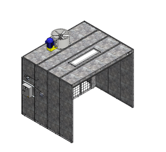 10x8x8 Open Face Spray Booth
