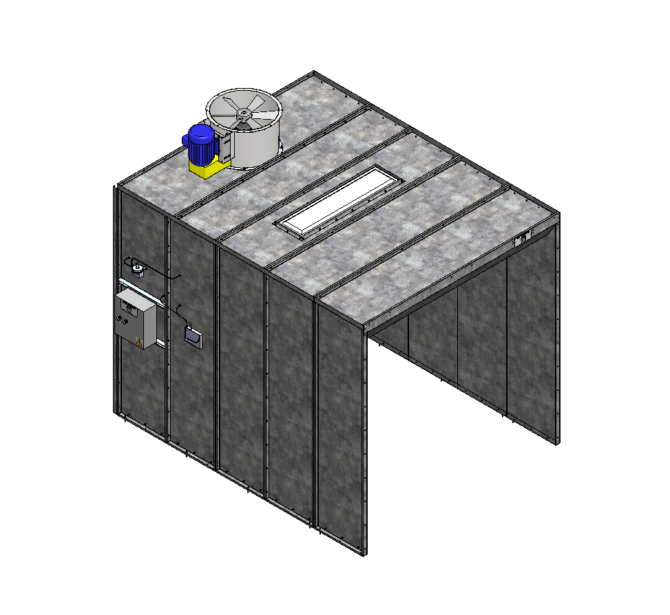 8x8x10 Open Face Spray Booth