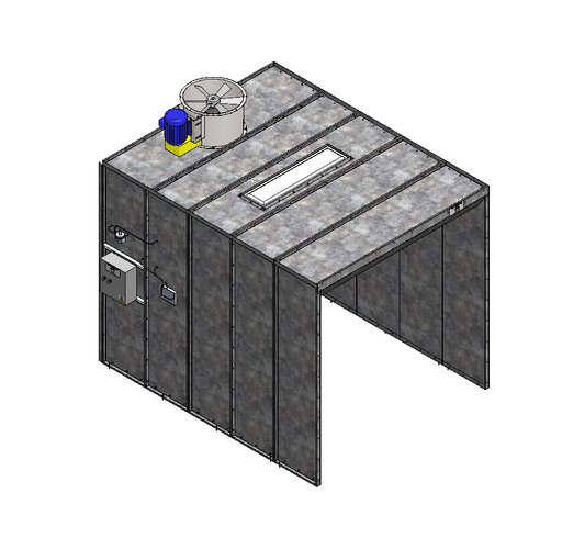 8x8x10 Open Face Spray Booth